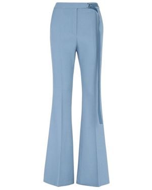Fendi Wool Gabardine Pants - Blue