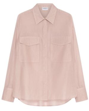 Marella Cotton And Silk Voile Shirt - Pink