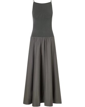 St. Agni Backless Circle-Hem Dress - Gray