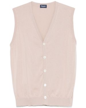 Drumohr Cotton Vest - Natural