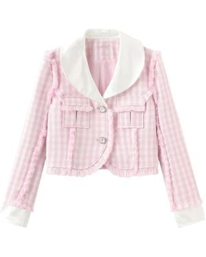 Marissa Chiara Long-Sleeved Casual Jacket - Pink