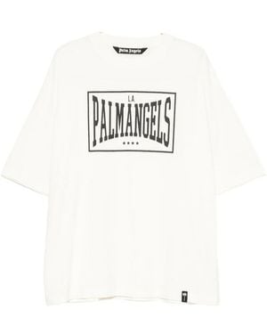 Palm Angels Logo Loose Tee - White