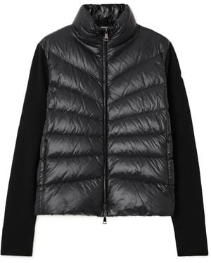Moncler Padded Cardigan - Black