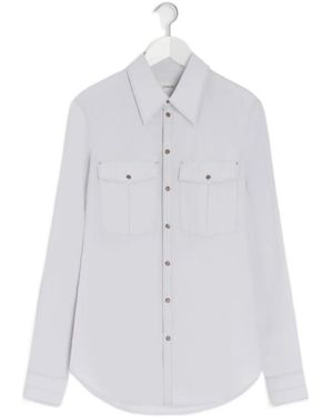 Lemaire Chest-Pocket Fitted Shirt - White