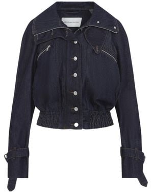 Dries Van Noten Long-Sleeve Denim Jacket - Blue