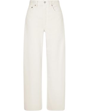 Agolde Wide-Leg Jeans With Curved Shape - White
