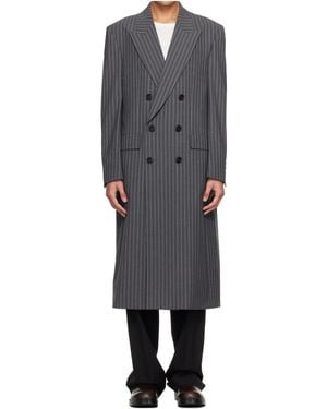 sunflower Db Striped Coat - Blue