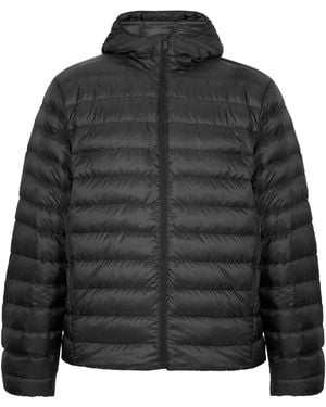 Canada Goose Hoodie Short Puffer Jacket - Black