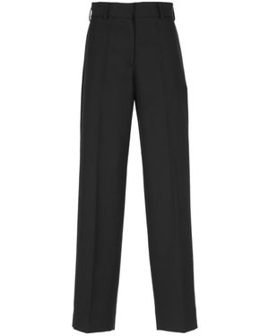 Palm Angels High-Waist Straight-Leg Tailored Trousers - Black