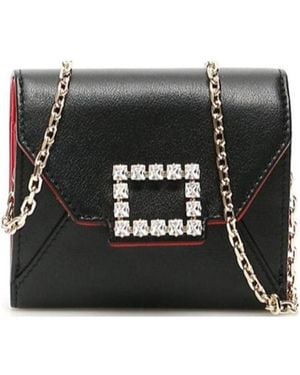 Roger Vivier Buckle Chain-Link Wallet - Black