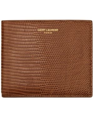 Saint Laurent Bi-Fold Wallet - Brown