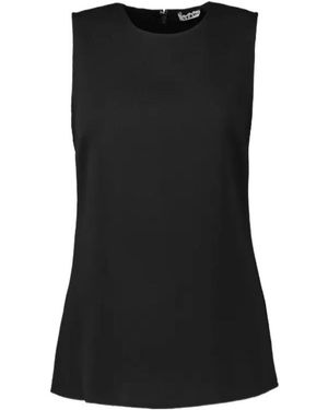 STAUD Bronte Zip-Up Top - Black
