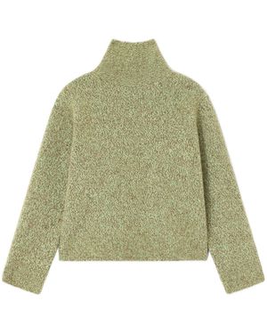 Ganni Open-Back Jumper - Green