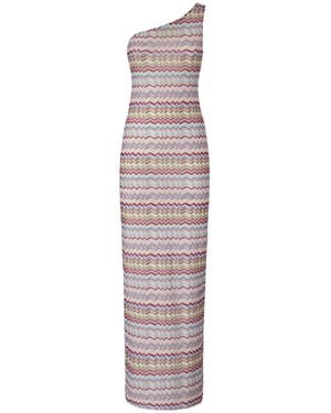 Missoni One-Shoulder Cover-Up - Purple