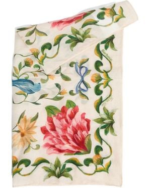 Barbour X Farm Rio Printed Scarf - White