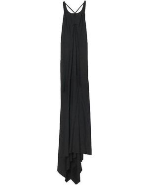 Ann Demeulemeester Halterneck Floor-Length Dress - Black