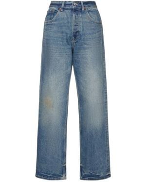 AYA MUSE Low Rise Baggy Jeans - Blue