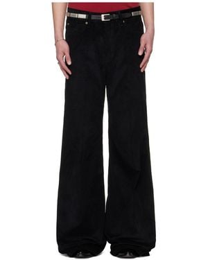 Lu'u Dan Bruce Lee X Collaboration Motel Belt Loop Casual Trousers - Black