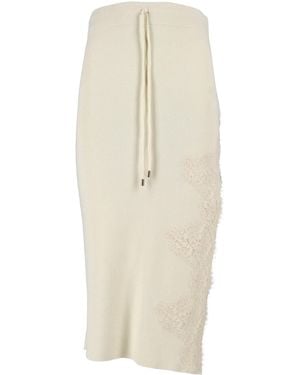 Ermanno Scervino Drawstring Skirt - White