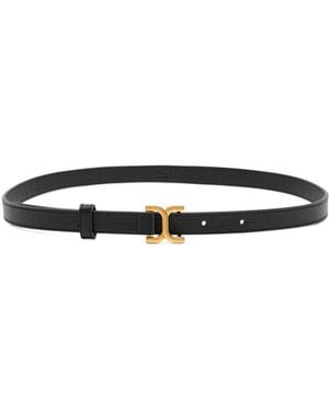 Chloé Fine-Grained Belt - White