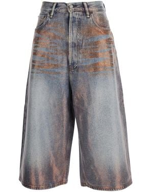 Acne Studios Multi-Pocket Denim Shorts - Gray