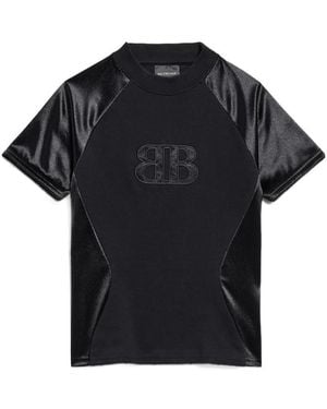 Balenciaga Nano Bb Fitted Top - Black