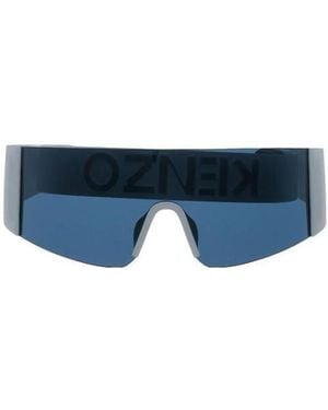 KENZO Mask-Style Square-Frame Sunglasses - Blue