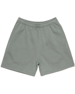 Acne Studios Logo-Patch Shorts - Gray