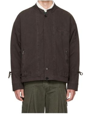 Entire studios Alcove Button-Front Casual Jacket - Gray