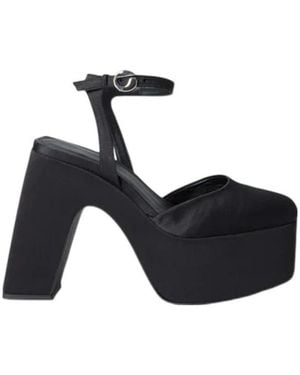 Coperni Bridge Platform Round-Toe Pumps - Blue