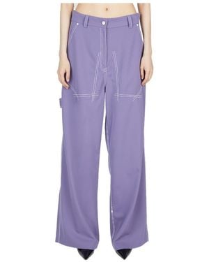 Stella McCartney Logo Casual Trousers - Purple