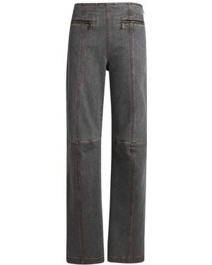 Etro Pegaso Logo Jeans - Gray