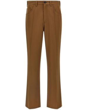 Marni Five-Pocket Straight-Leg Trousers - Brown