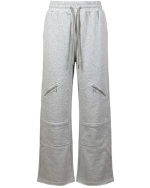 Off-White c/o Virgil Abloh Zip-Pocket Track Pants - Gray