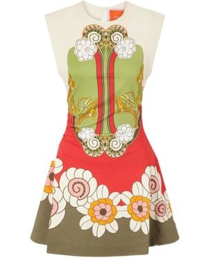 La DoubleJ Lela Placée Mini Dress - Green