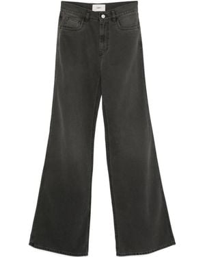 Coperni Decorative-Buckle Jeans - Gray