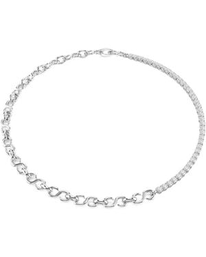 Swarovski Matrix Necklace - White
