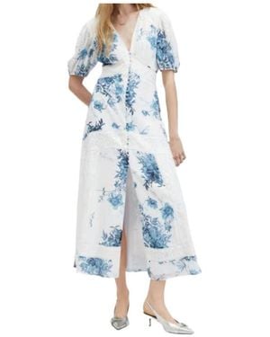 AllSaints Dekorah Floral Maxi Dress - Blue