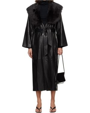 Nour Hammour Long-Sleeved Coat - Black
