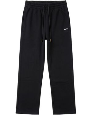 Off-White c/o Virgil Abloh Drawstring Straight-Leg Trousers - Black