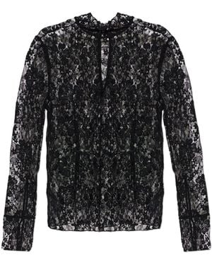 Baum und Pferdgarten Meena Sheer Lace Top - Black