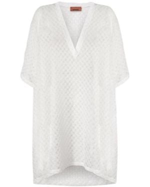 Missoni Short Caftan Cover-Up - White
