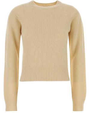 A.P.C. Long Sleeve Crewneck Sweater - Natural