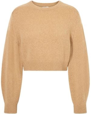 KHAITE Masie Wool And Cashmere-Blend Sweater - Natural