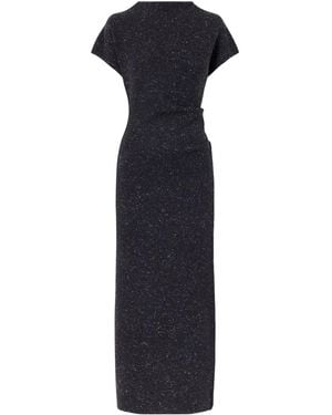 Proenza Schouler Abie Ribbed Stretch Merino Wool-Blend Maxi Dress - Blue