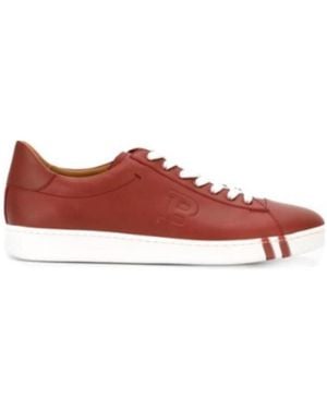 Bally Logo Details Casual Sports Shoes - Red