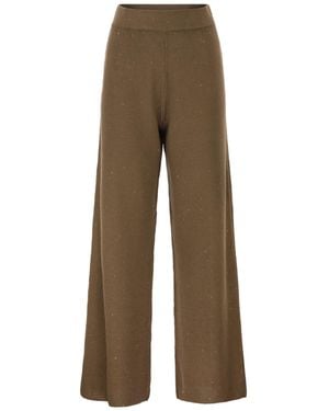 Fabiana Filippi Sequin Embellished Straight-Leg Trousers - Natural