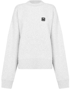 Palm Angels Logo Sports Sweater - White