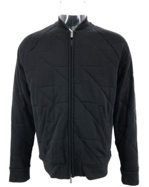 Armani Collezioni Long-Sleeved Zipper Casual Jacket - Blue