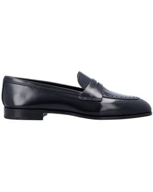 Church's Onyx Polished Fumé Loafers - Blue